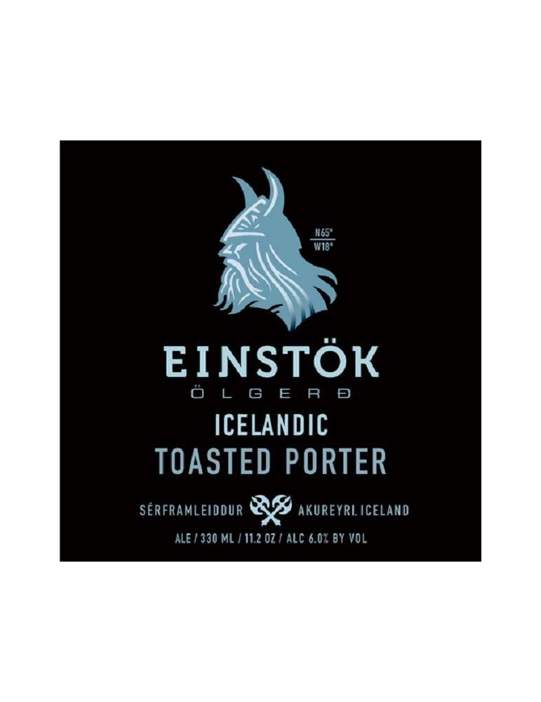 Etiqueta Cerveza Icelandic Toasted Porter