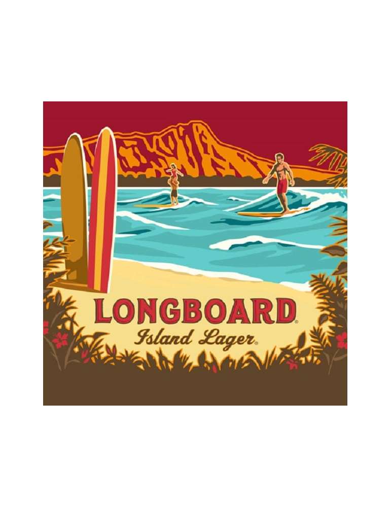 Etiqueta Cerveza Kona Longboard Lager