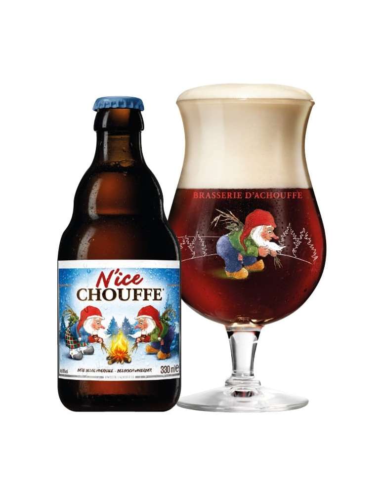 Cerveza Nice Chouffe 33cl con vaso